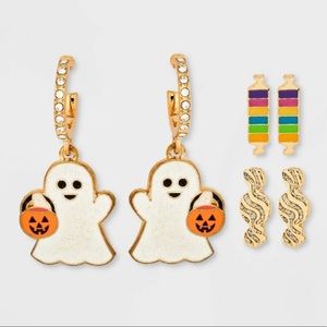 Sugarfix by Baublebar  ‘Master of Disguise’ Ghost & Candy Shaped Earrings